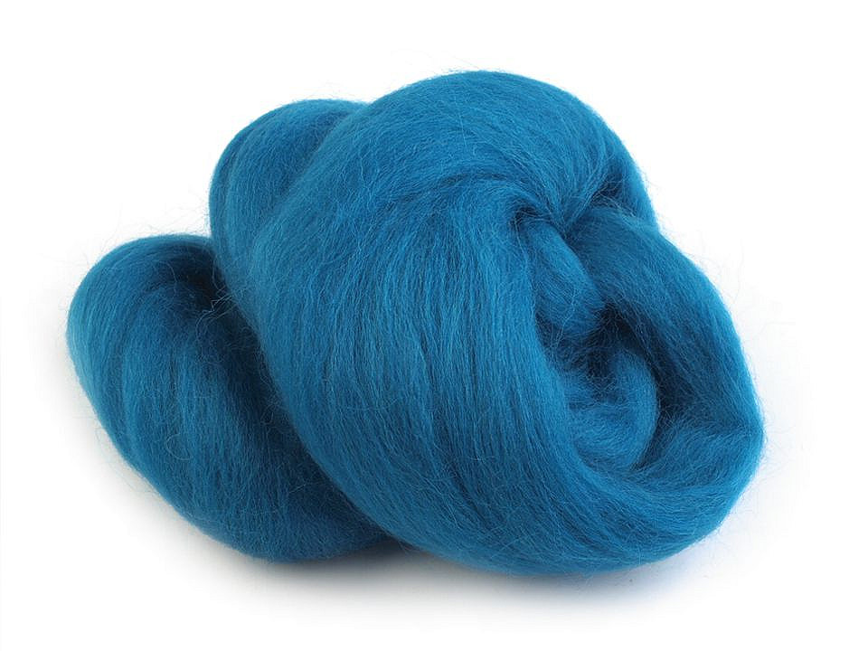 Lână merinos pieptănată, 20 g - Maro coniac (1 Sac)