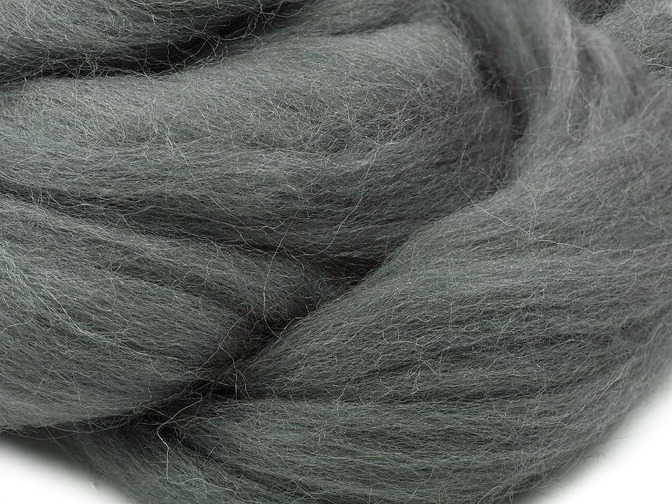 Lână merinos pieptănată, 20 g - Maro coniac (1 Sac)