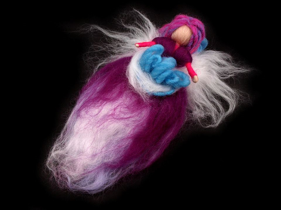 Lână merinos pieptănată, 20 g - Maro coniac (1 Sac)