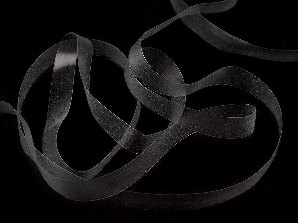 Elastic siliconic, lățime 8 mm - Transparent (500 Metri)
