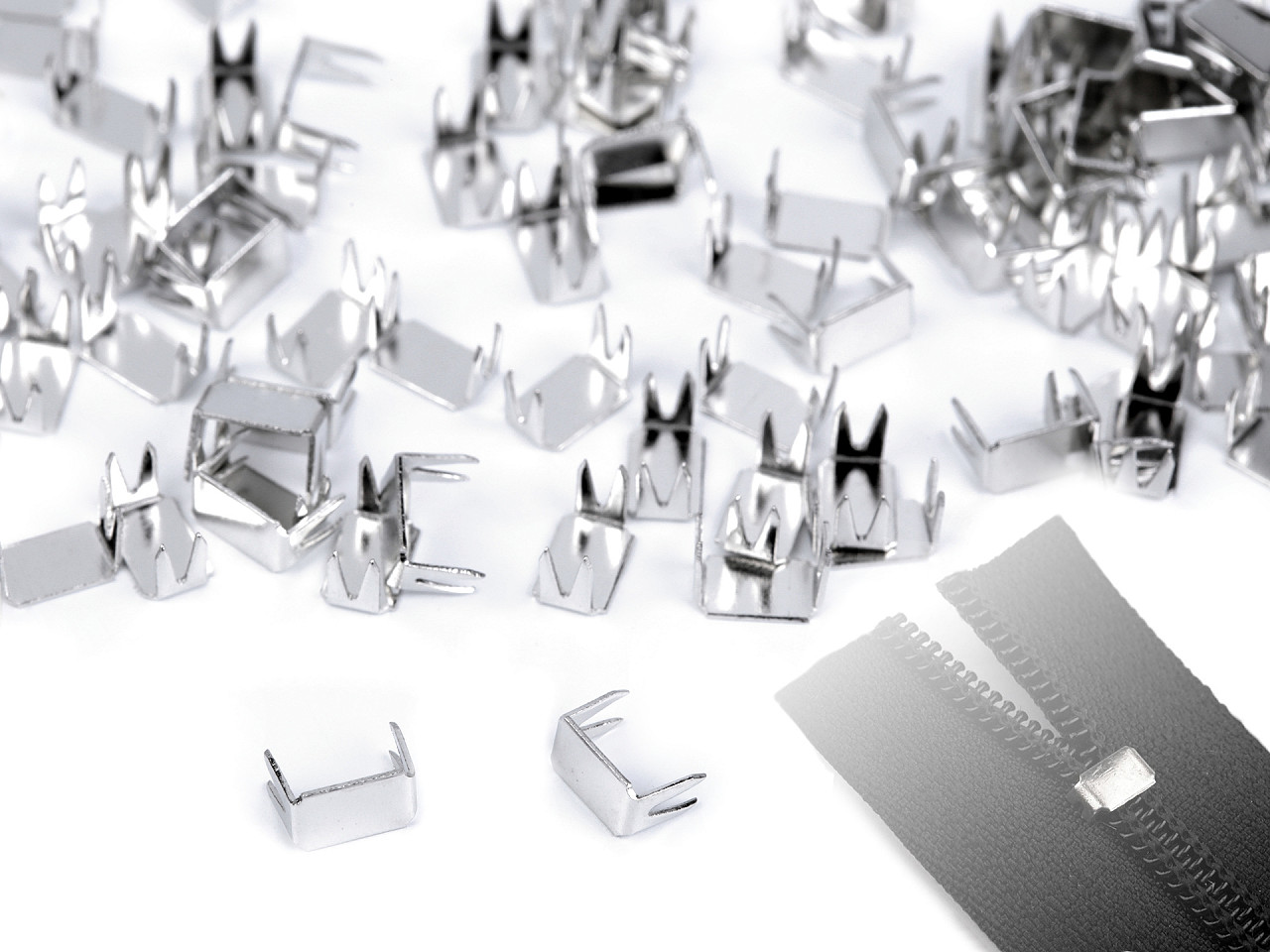 Opritor fermoar spiralat no 5 partea inferioară - Nichel (10 Grame)