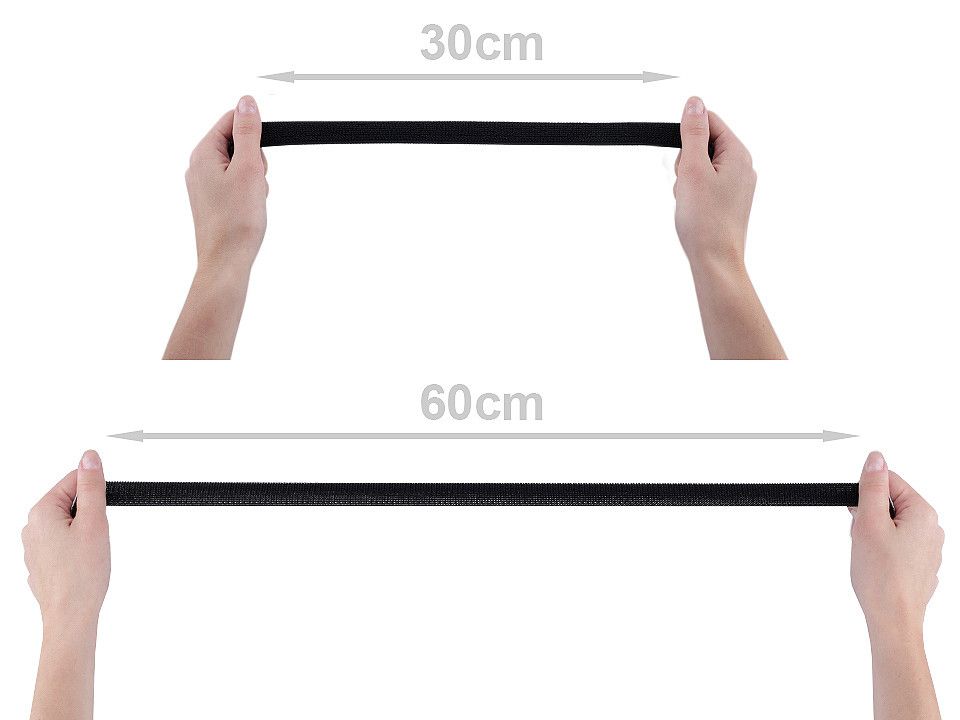 Arici - bandă puf elastică, 20 mm - Bej deschis (1 Metru)