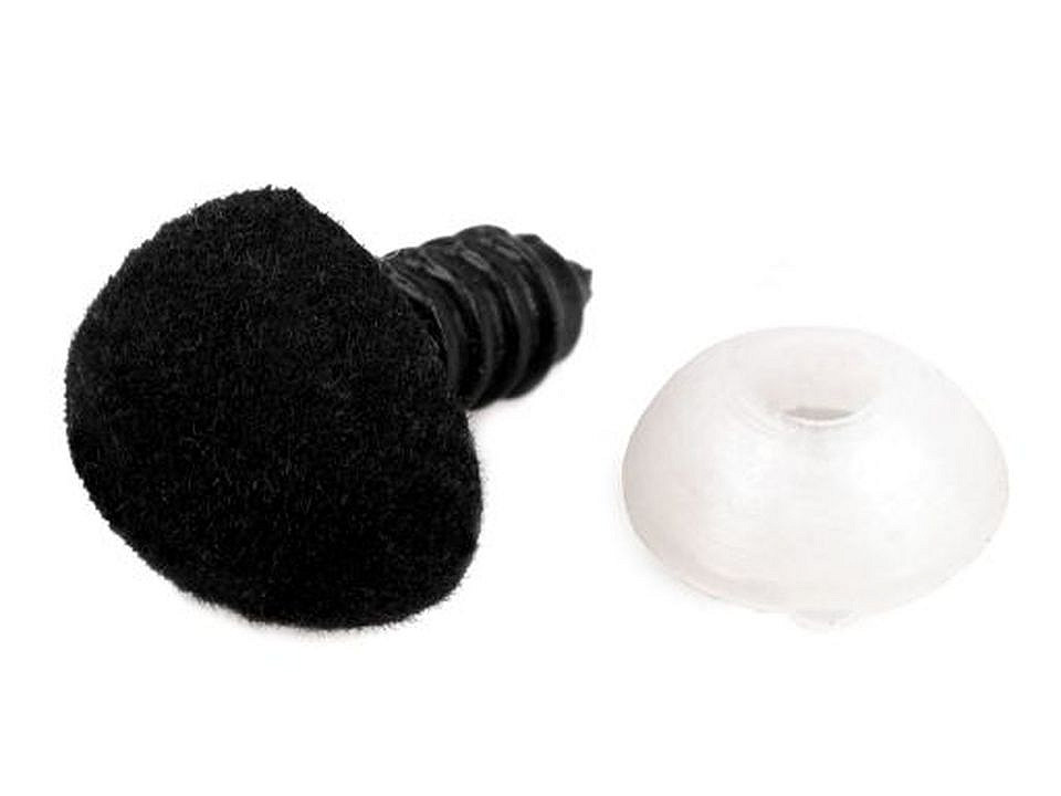 Nas pentru jucării cu dispozitiv de siguranță, 11x14 mm - Roz mediu (10 Seturi)