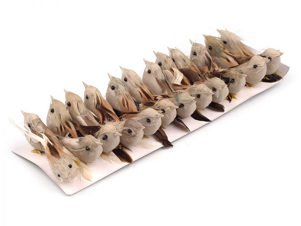 Păsărele decorative - Mix culori (6 Bucăți)