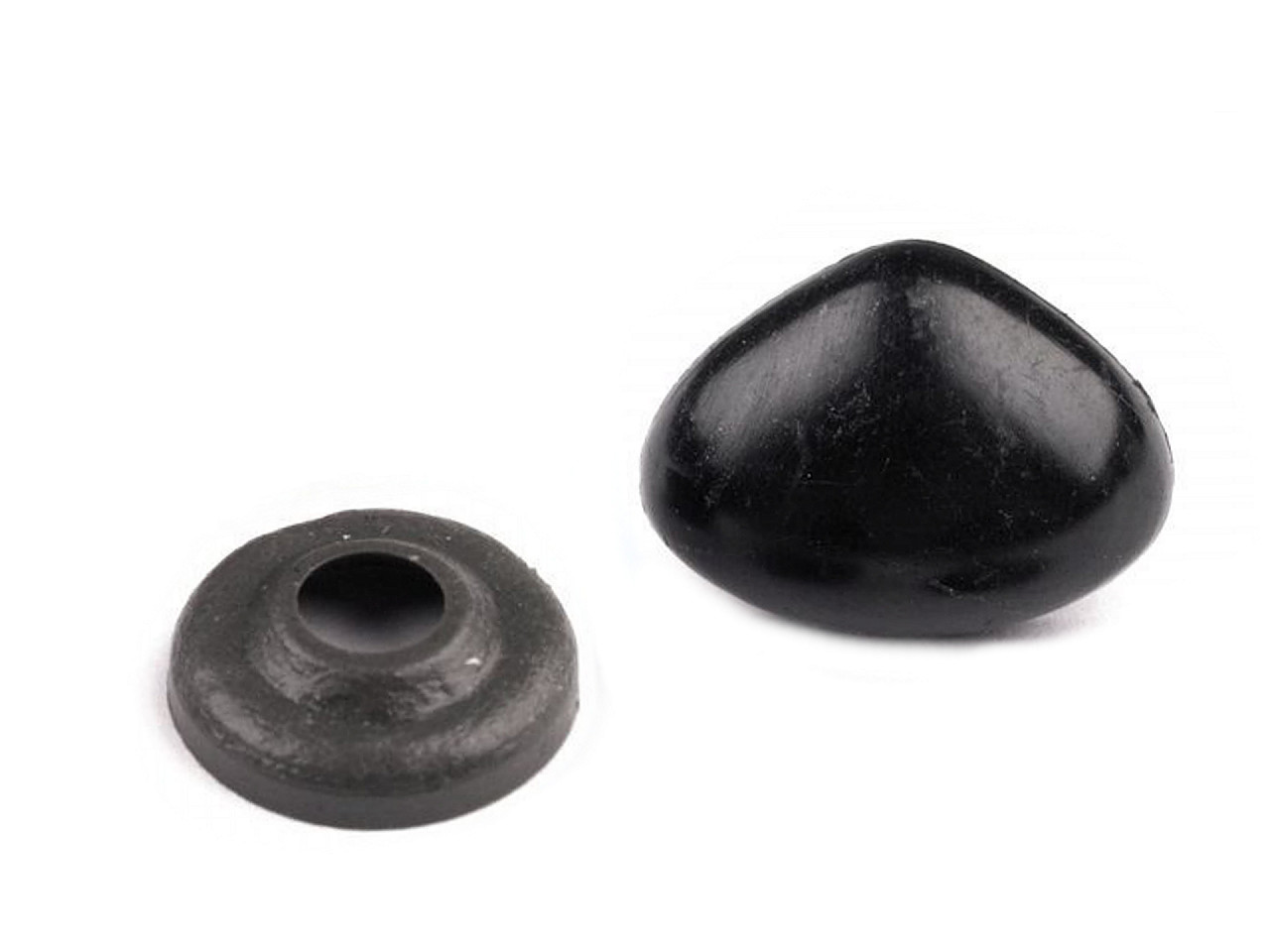 Nas pentru jucării cu dispozitiv de siguranță, 15x20 mm - Negru (50 Seturi)