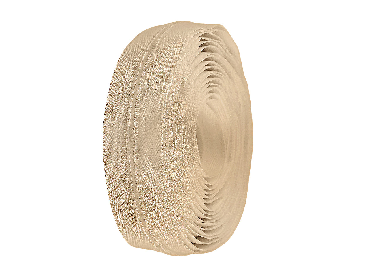 Fermoar spiralat metraj no 7 - Crem foarte deschis (1 Metru)