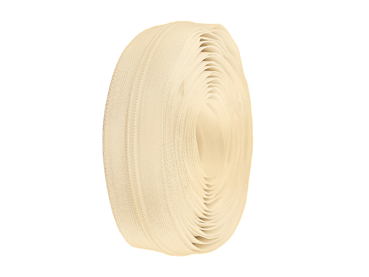 Fermoar spiralat metraj no 7 - Crem foarte deschis (1 Metru)