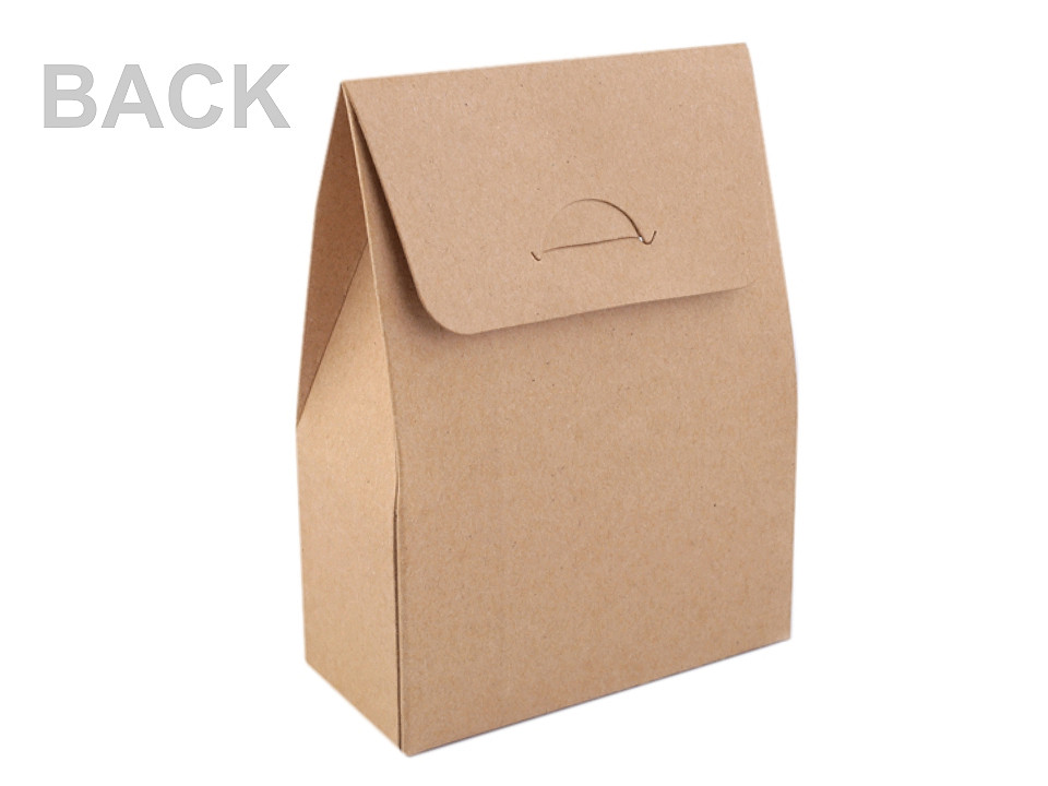 Cutie cu fereastră - Maro natural (50 Bucăți)