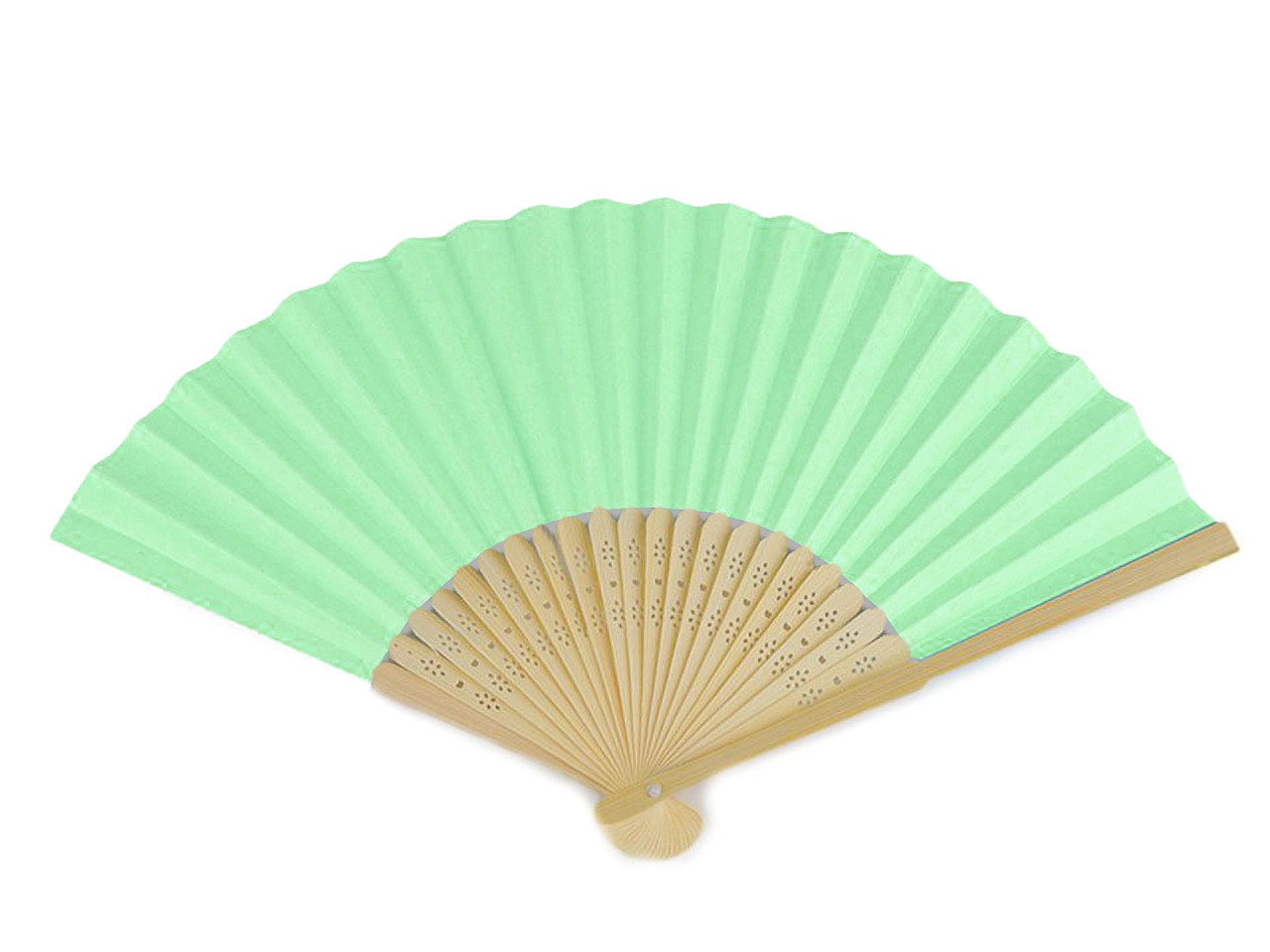 Evantai decorabil, 21x36 cm - Alb (1 Bucată) Evantai decorabil, 21x36 cm - Alb (1 Bucată)