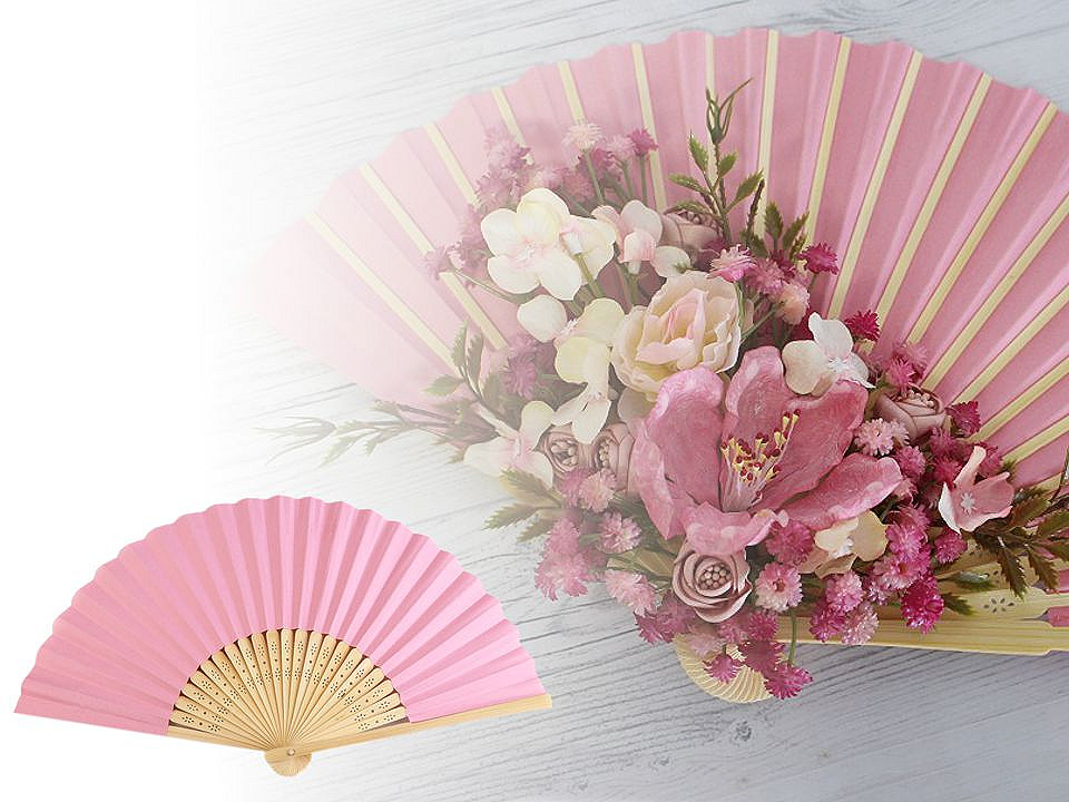 Evantai decorabil, 21x36 cm - Alb (1 Bucată) Evantai decorabil, 21x36 cm - Alb (1 Bucată)