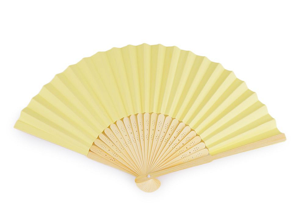 Evantai decorabil, 21x36 cm - Alb (1 Bucată) Evantai decorabil, 21x36 cm - Alb (1 Bucată)