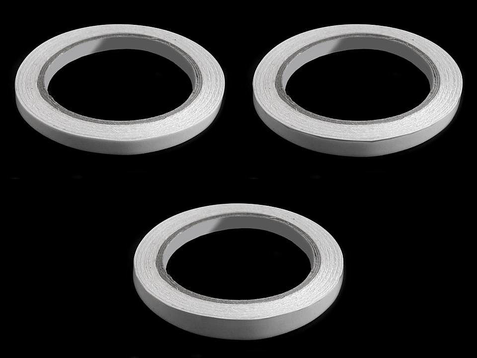 Bandă dublu adezivă lățime 8 mm, 10 mm, 12 mm - Transparent (100 Bucăți)