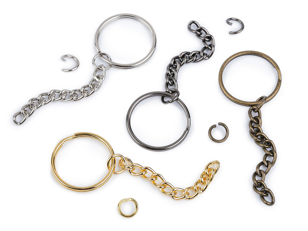 Bază breloc, ø25 - Auriu (100 Bucăți)