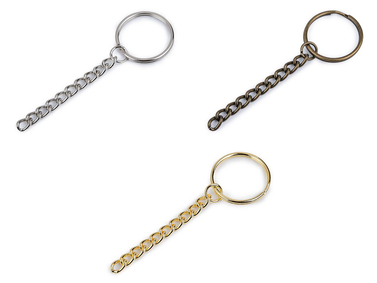 Bază breloc, ø25 - Auriu (100 Bucăți)