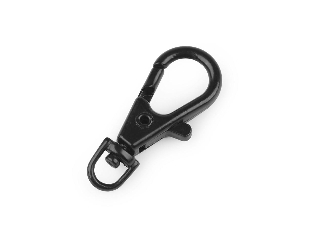 Carabină metalică pivotantă, gaură 4 mm - Lac negru (5 Bucăți)
