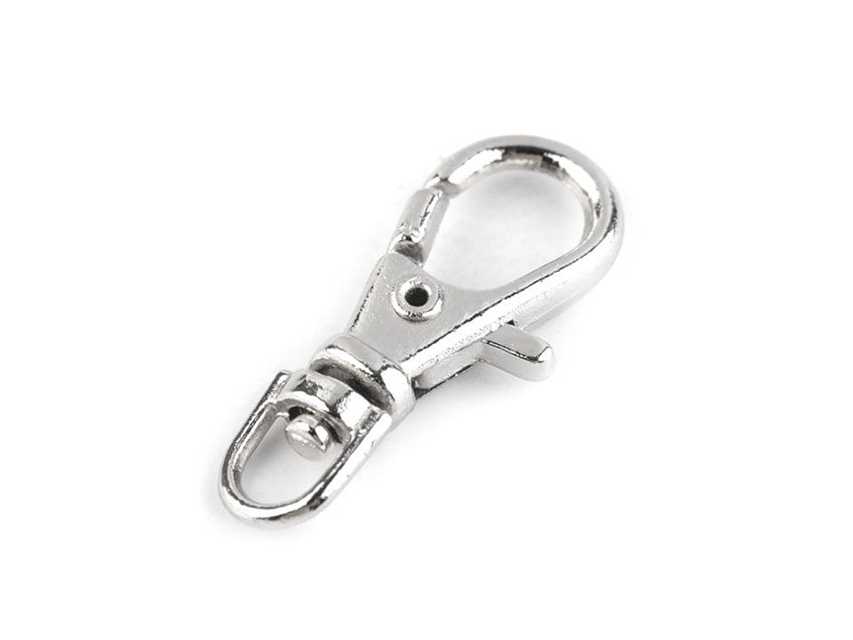 Carabină metalică pivotantă, gaură 4 mm - Lac negru (5 Bucăți)