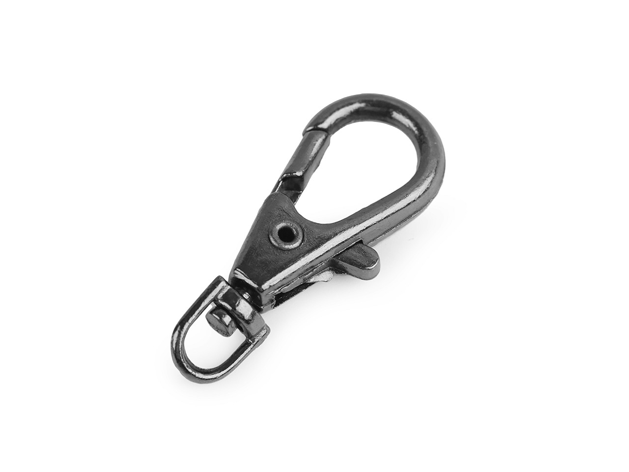 Carabină metalică pivotantă, gaură 4 mm - Lac negru (5 Bucăți)