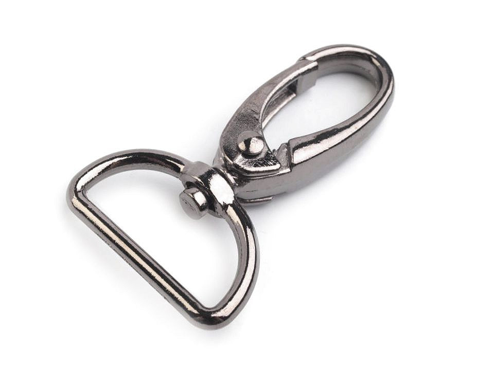 Carabină metalică pivotantă, gaură 25 mm - Auriu (10 Bucăți)