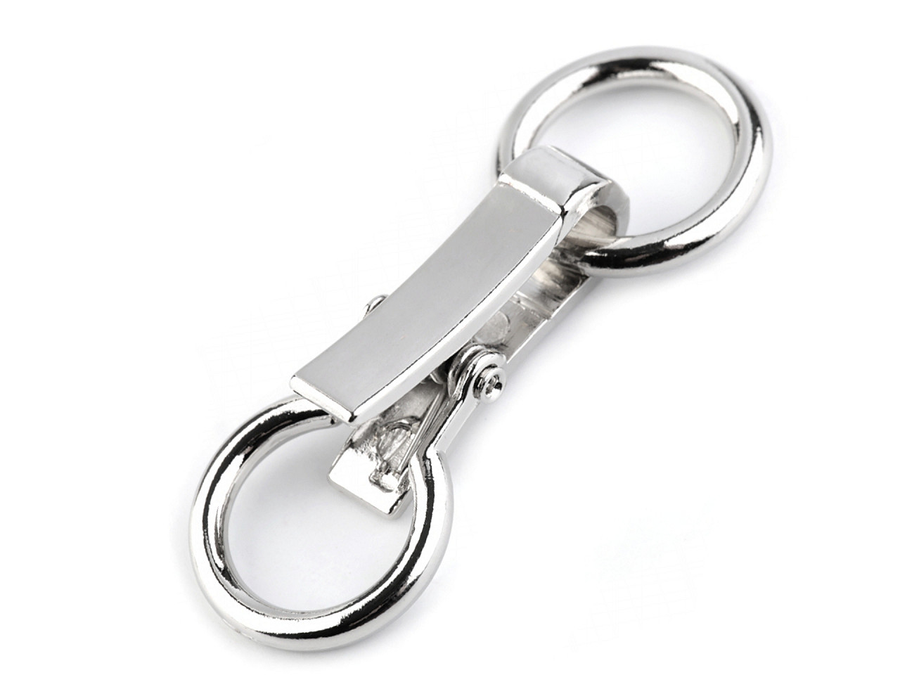 Închizătoare decorativă, 21x60 mm - Nichel (1 Pereche)