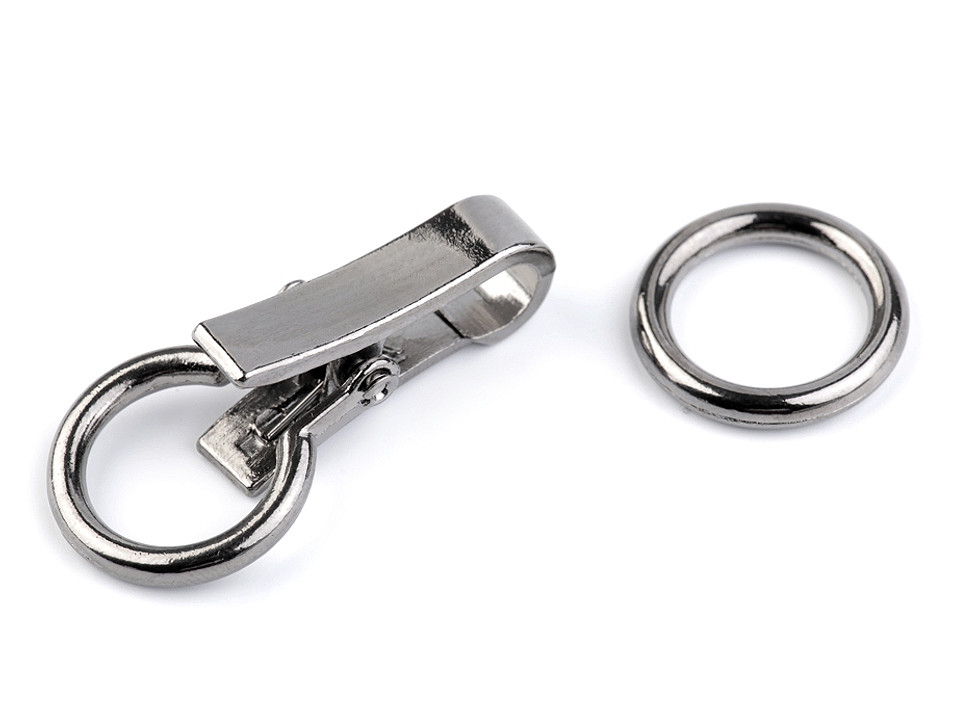 Închizătoare decorativă, 21x60 mm - Nichel (1 Pereche)