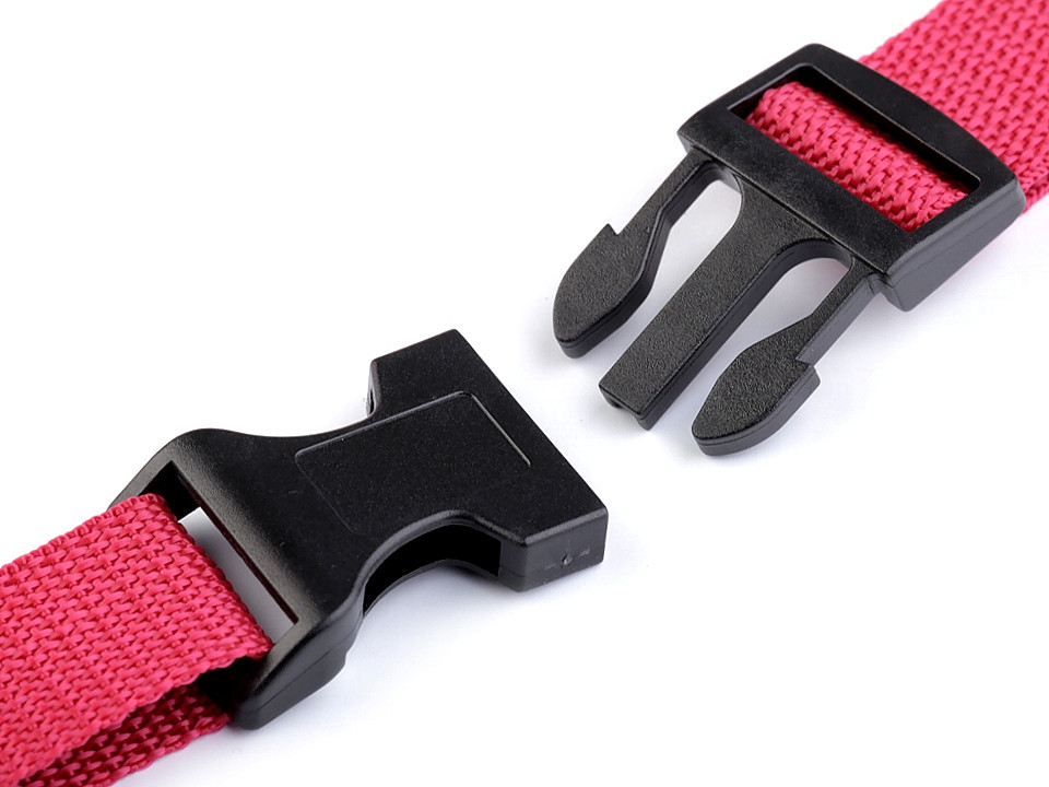 Cataramă trident curbată, lățime 25 mm - Negru (2 Seturi)