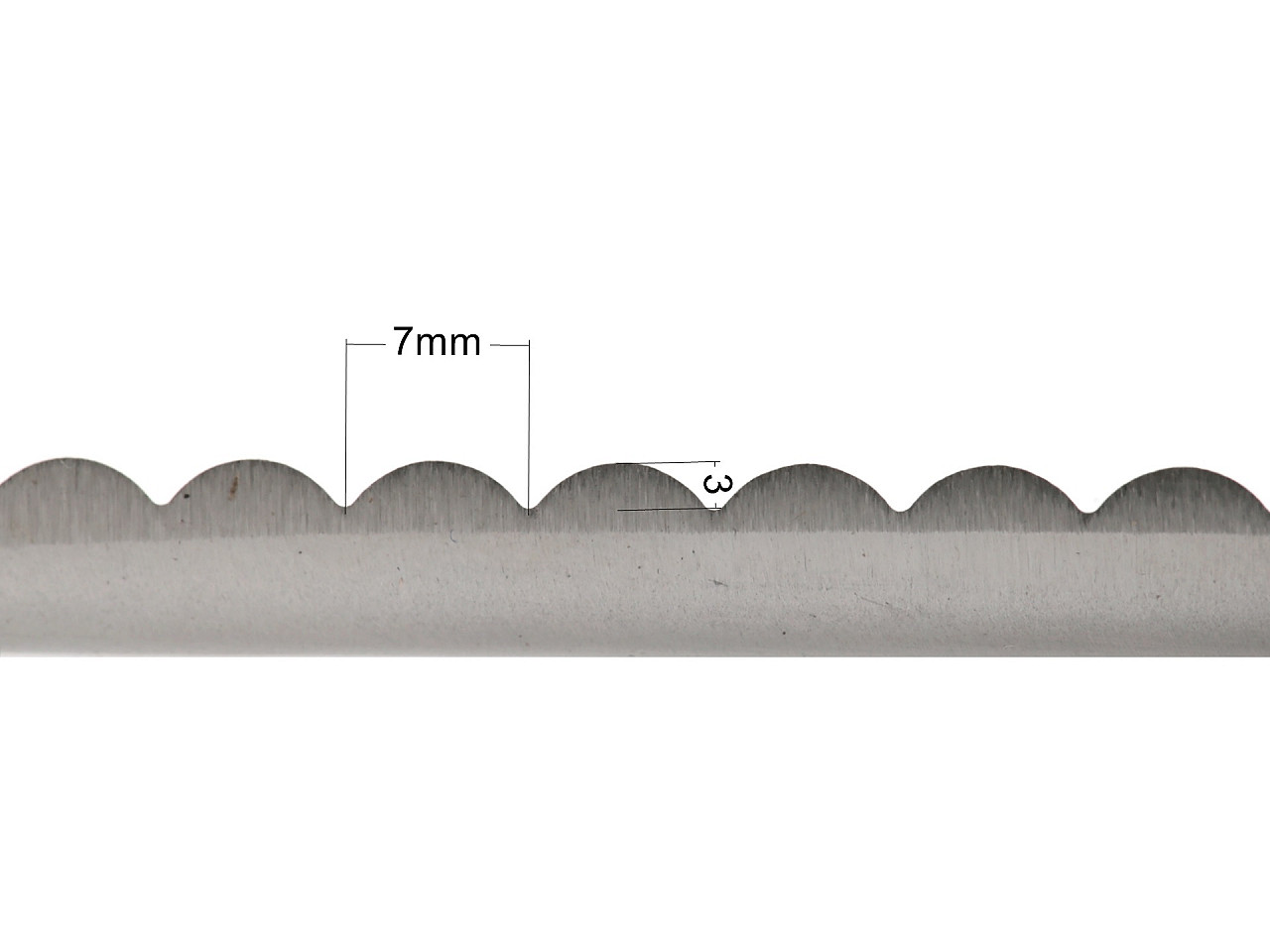 Foarfecă festonat ondulată, lungime 23 cm - Negru (1 Bucată)