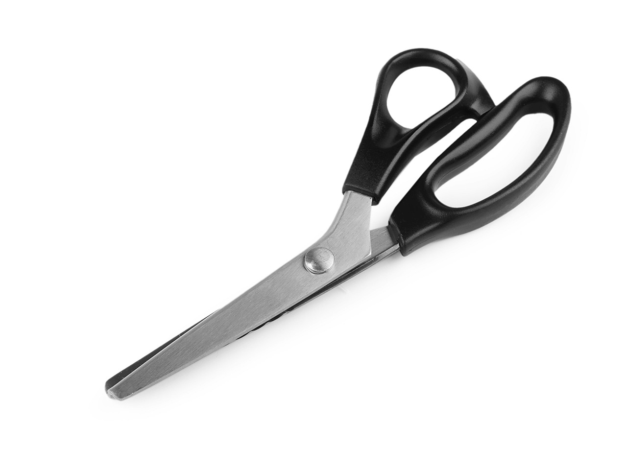 Foarfecă festonat ondulată, lungime 23 cm - Negru (1 Bucată)