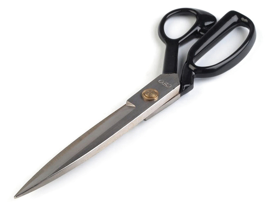 Foarfecă de croitorie, lungime 30,5 cm - Negru (1 Bucată)