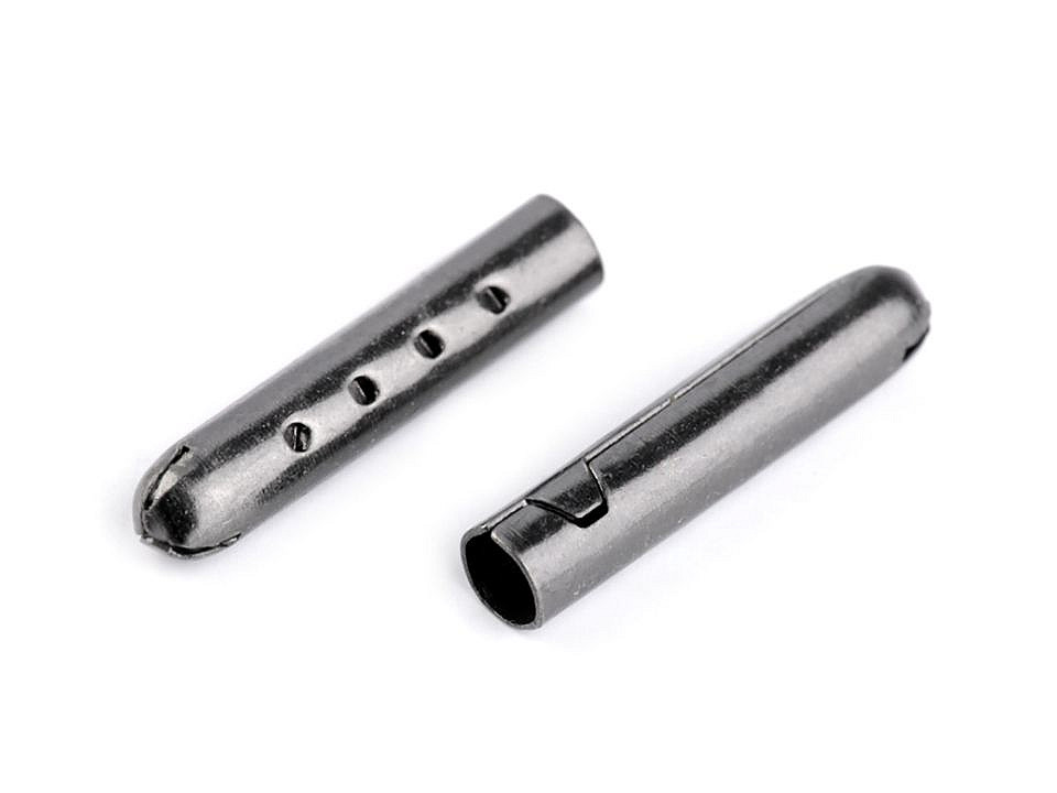 Terminație metalică pentru șnur, ø4 mm - Nichel (10 Bucăți)