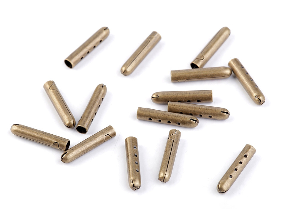 Terminație metalică pentru șnur, ø4 mm - Nichel (10 Bucăți)