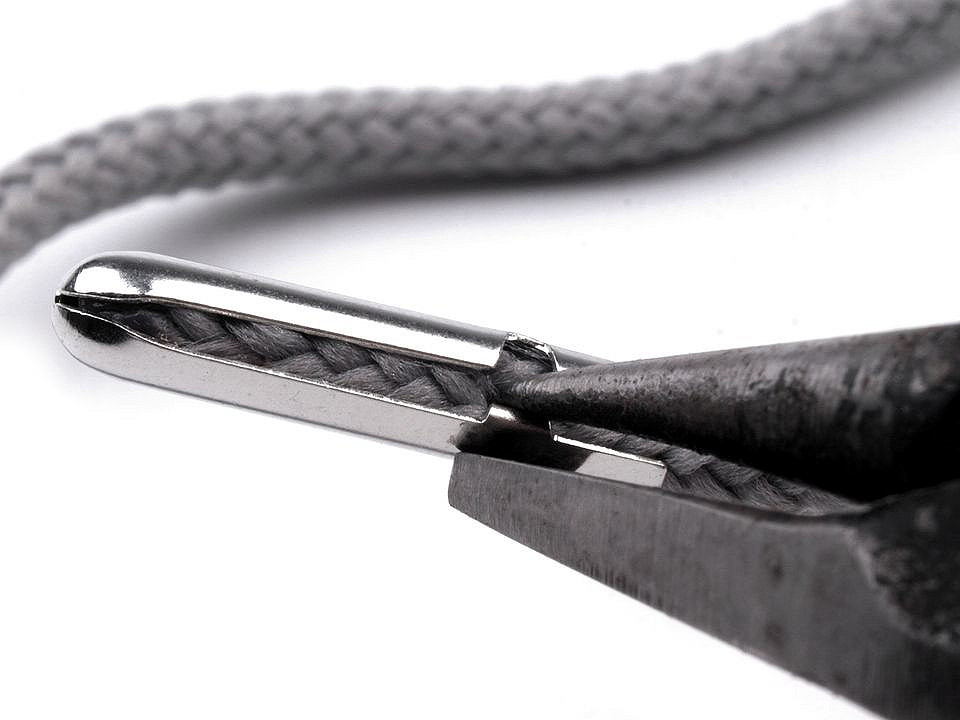 Terminație metalică pentru șnur, ø4 mm - Nichel (10 Bucăți)