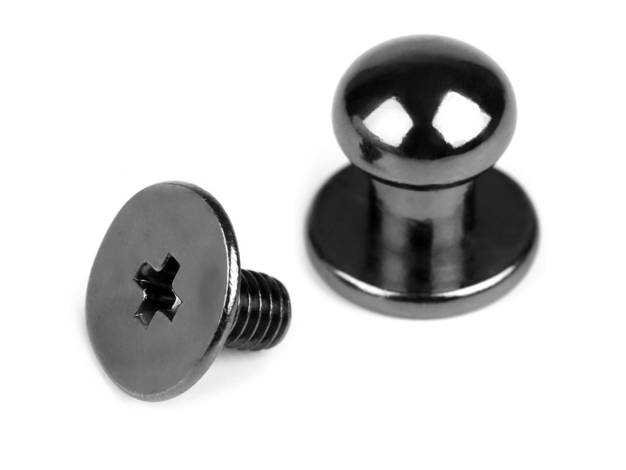 Butoni cu șurub pentru pielarie, ø7 mm - Auriu rose (10 Perechi)