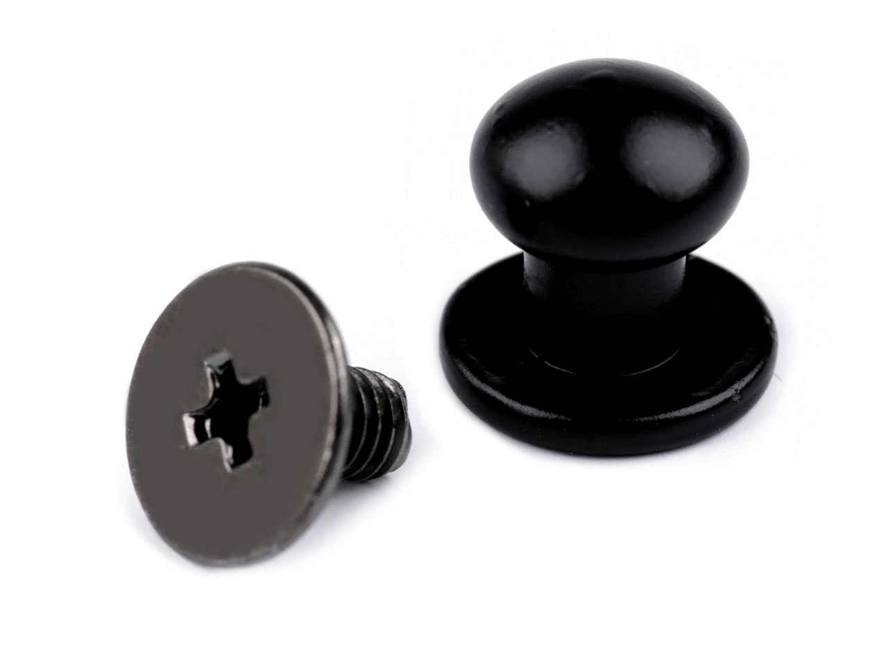 Butoni cu șurub pentru pielarie, ø7 mm - Auriu rose (10 Perechi)