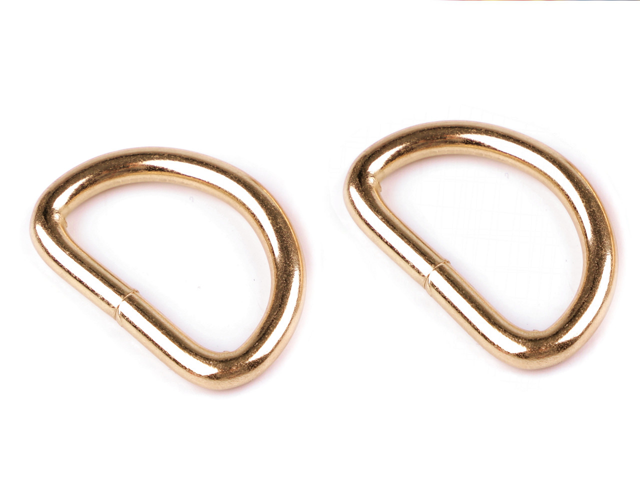 Inel metalic tip d, lățime 32 mm - Auriu clasic (50 Bucăți) Inel metalic tip d, lățime 32 mm - Auriu clasic (50 Bucăți)