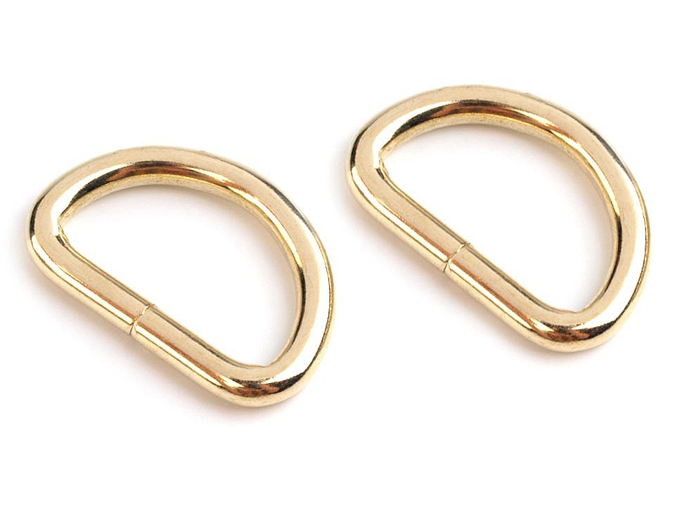 Inel metalic tip d, lățime 32 mm - Auriu clasic (50 Bucăți) Inel metalic tip d, lățime 32 mm - Auriu clasic (50 Bucăți)