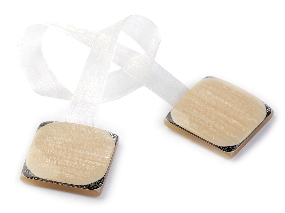 Magneți decorativi pentru perdele și draperii - Crem (1 Bucată)