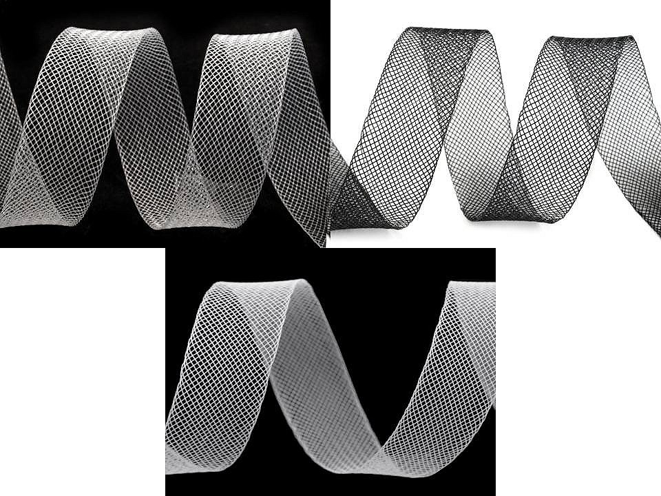 Rijelină rigidă, lățime 2,5 cm - Transparent (1 Metru)