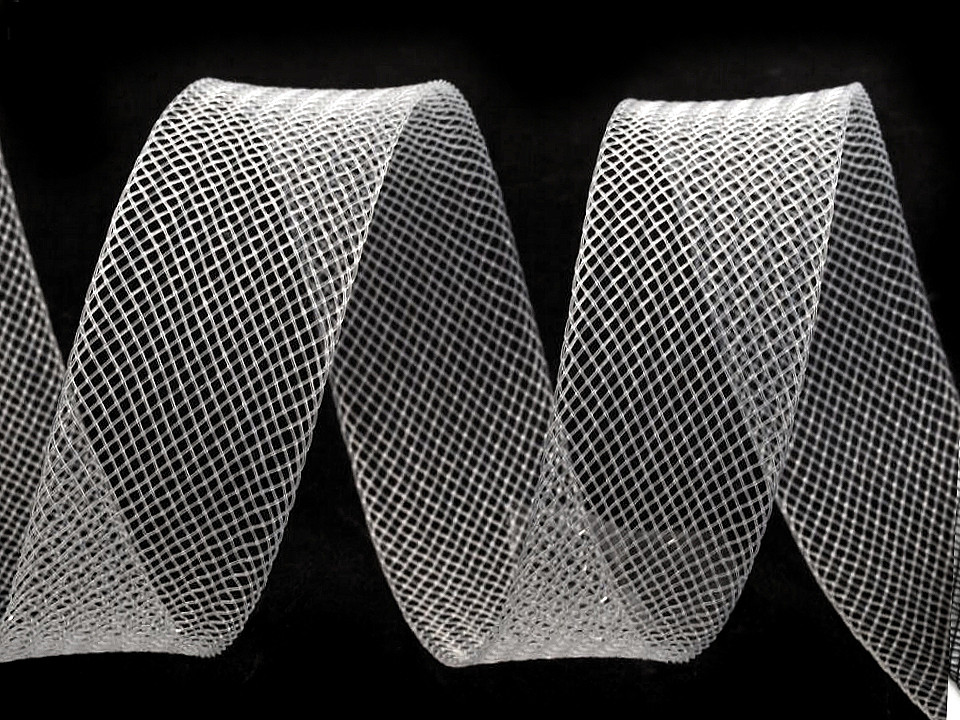 Rijelină rigidă, lățime 2,5 cm - Transparent (1 Metru)