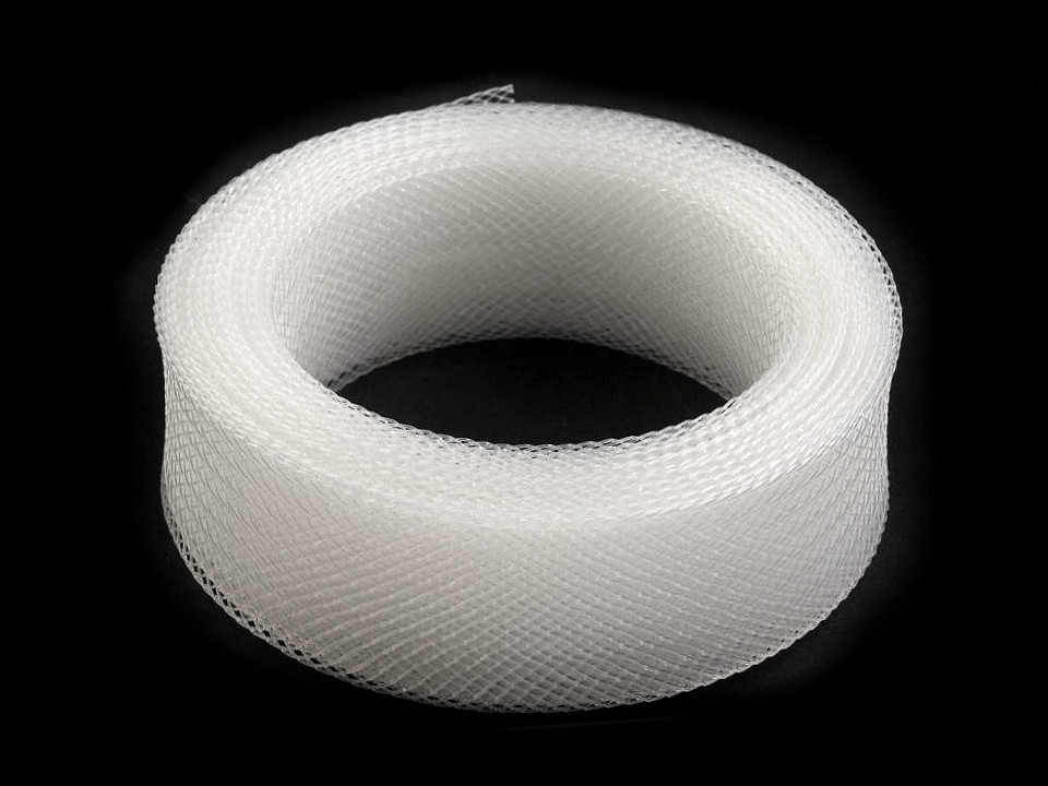 Rijelină rigidă, lățime 2,5 cm - Transparent (1 Metru)