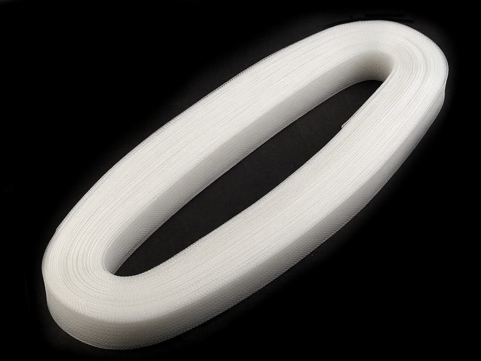 Rijelină rigidă, lățime 2,5 cm - Transparent (1 Metru)