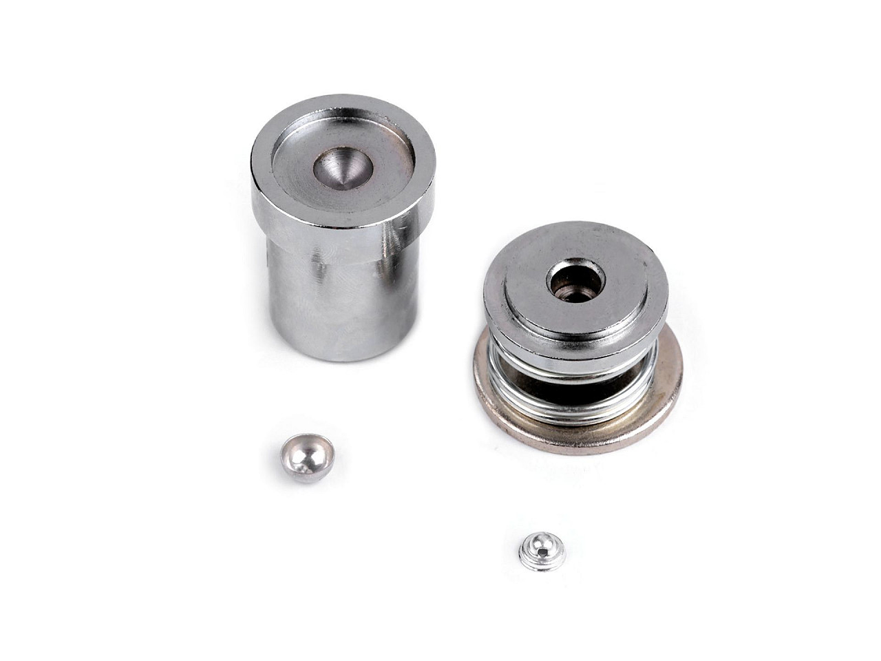 Matriță pentru îmbrăcat nasturi bombați, 16", 22" - Nichel (1 Set)