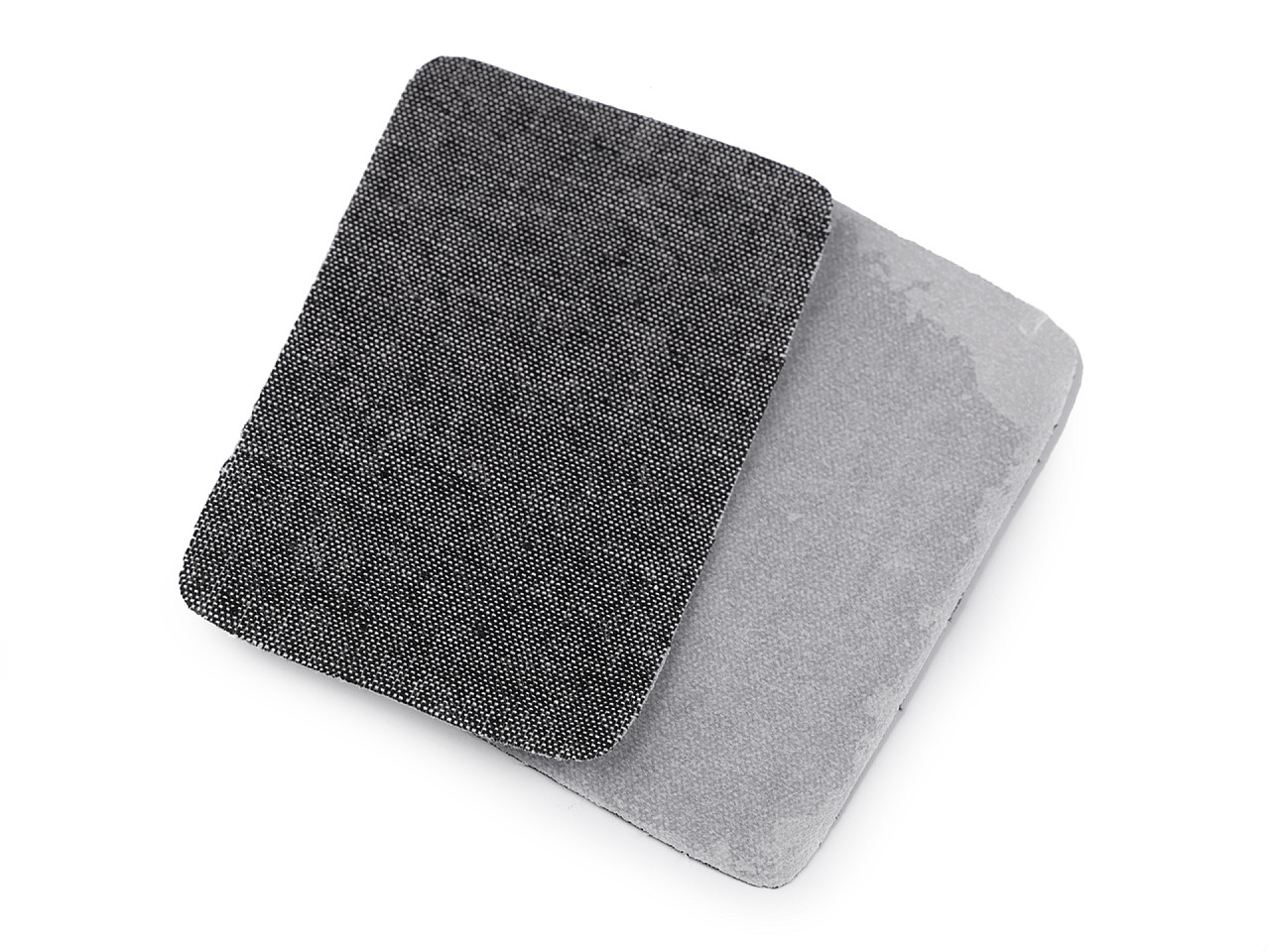 Petice termoadezive jeans, 5,3x7,9 cm - Negru (2 Bucăți)