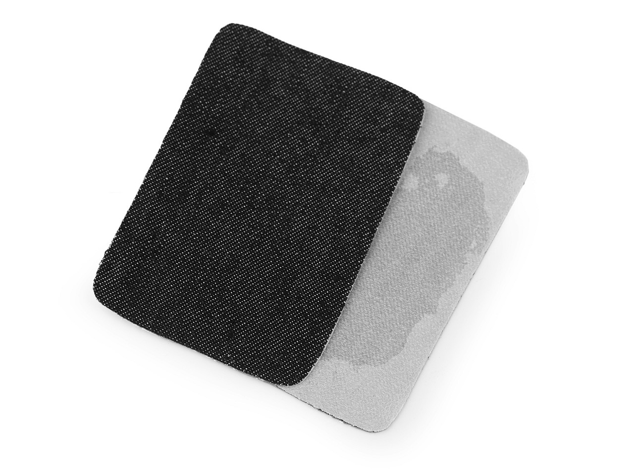 Petice termoadezive jeans, 5,3x7,9 cm - Negru (2 Bucăți)