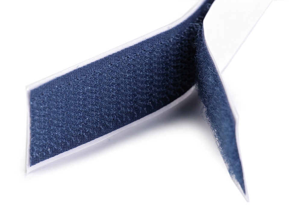 Bandă arici autoadezivă, complet (puf + scai), diverse culori, 20 mm - Mix culori (24 Perechi)