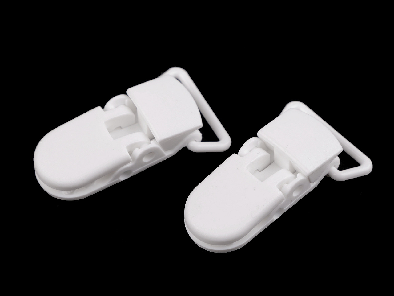 Clipsuri din plastic, lățime 20 mm - Negru (20 Bucăți)