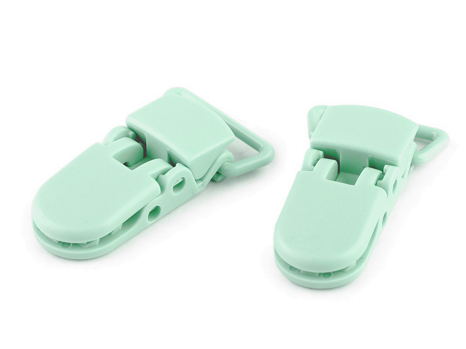 Clipsuri din plastic, lățime 20 mm - Negru (20 Bucăți)