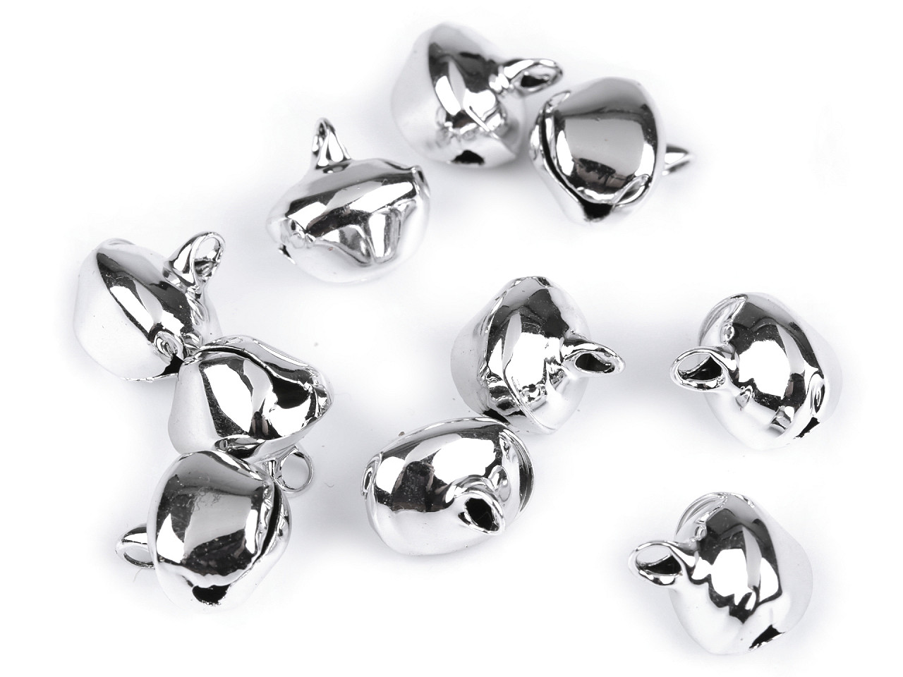 Clopoței / zurgălăi, 13x16 mm - Auriu (10 Bucăți)