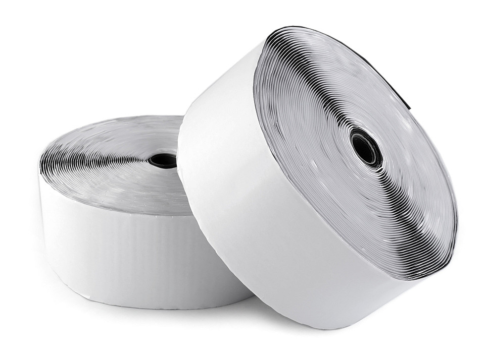 Bandă arici autoadezivă, complet (puf + scai), 80 mm - Negru (25 Metri) Bandă arici autoadezivă, complet (puf + scai), 80 mm - Negru (25 Metri)