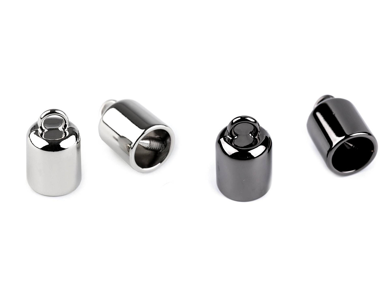 Capăt șnur, ø9 mm - Nichel (2 Bucăți)