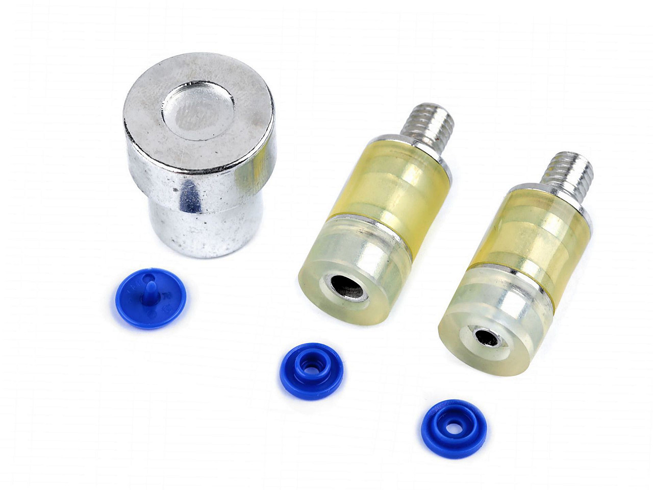 Matriță pentru capse plastic, mărimea 16", 18", 20", 22" - Nichel (1 Set)